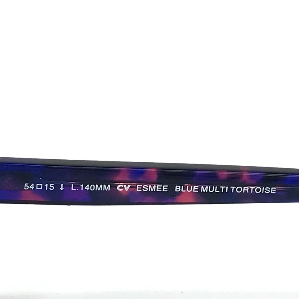 BCBGMAXAZRIA Eyeglasses Frames ESMEE BLUE MULTI TORTOISE Cat Eye 54-15-140